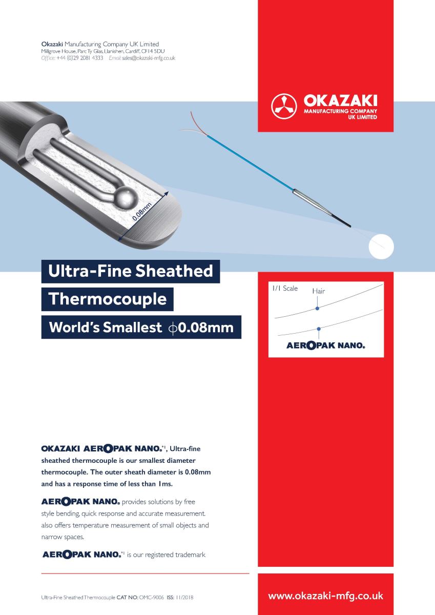 Ultra Fine Sheathed Thermocouple